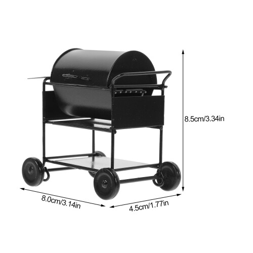 Dolls House Mini Grill Bbq Model Cooking Tool Kitchen Prop 2