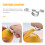 Silver Metal Round Orange Simple Home Citrus Fruit Tool 9