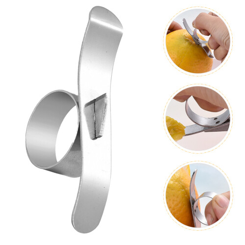 Silver Metal Round Orange Simple Home Citrus Fruit Tool 2