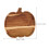 Pumpkin Shaped Wooden Serving Board Rustic Light Brown Snack Plate 3
