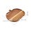 Pumpkin Shaped Wooden Serving Board Rustic Light Brown Snack Plate 2