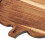 Pumpkin Shaped Wooden Serving Board Rustic Light Brown Snack Plate 9