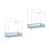 2 Pcs Sink Rack Bathroom Holder Multi-Function Storage Shelf 3