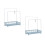 2 Pcs Sink Rack Bathroom Holder Multi-Function Storage Shelf 9