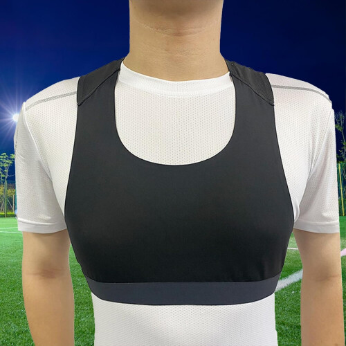 Soccer Tracker Vest No Tracker Unisex Breathable Training Vest Black 2XL 1