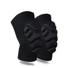Knee Support For Adults And Children, 1 Pair, Sponge Thickened Knee Pads, Size M, Black, Sports Dance Running Skating