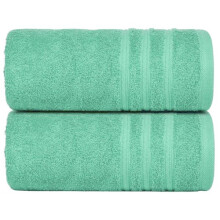 (Mint, Pack of 2) 4x Super Jumbo Bath Sheet Towels Set 80x160cm Cotton 550 GSM Super Soft Extra Absorbent Large Jumbo Bath Sheets Sets Flash Detail Towel Sun