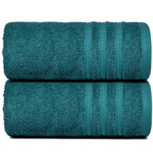 (Teal, Pack of 4) 4x Super Jumbo Bath Sheet Towels Set 80x160cm Cotton 550 GSM Super Soft Extra Absorbent Large Jumbo Bath Sheets Sets Flash Detail Towel Sun