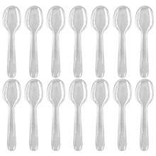 100 Stks Plastic Dessertlepels Voor Feesten En