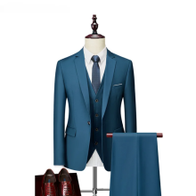 (M)Men's 3 Pieces Wedding Blazer Vests Pants Set