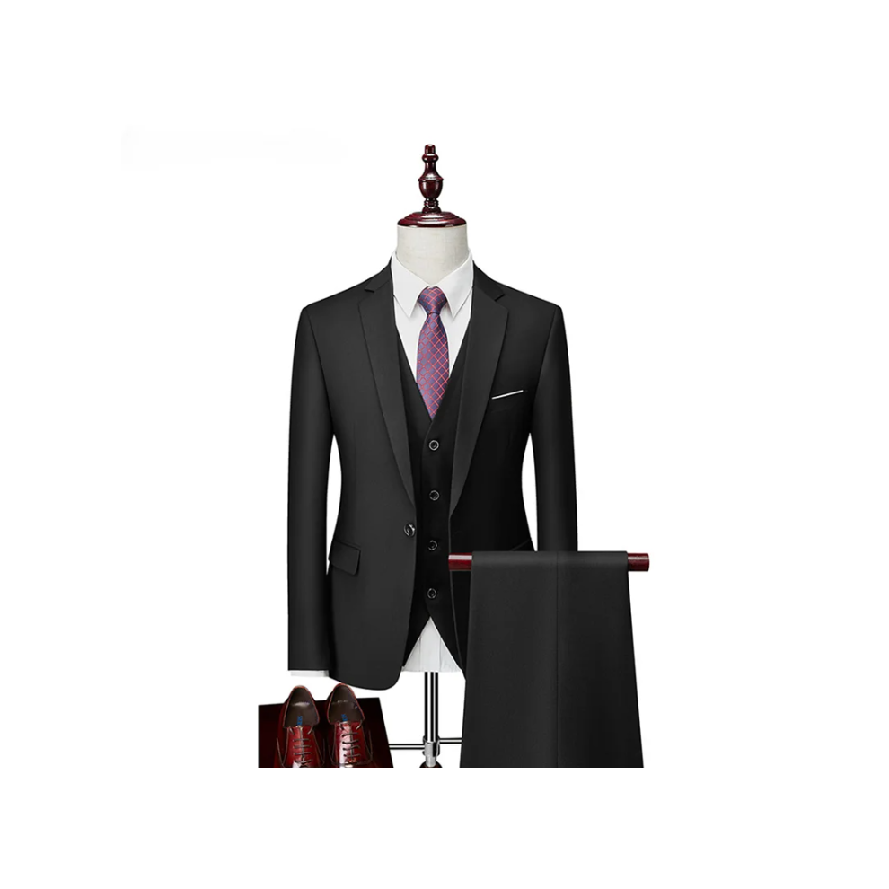 ï¼4XLï¼Men's 3 Pieces Wedding Blazer Vests Pants Set-image-OPC-PKV9NGK-NEW