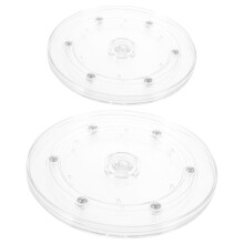 6 Sztuk Przezroczysty Plastikowy Stojak Obrotowy Wyświetlacza