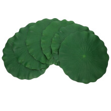 6 folhas artificiais PU, 28 cm, , para