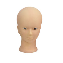 Injection Training Silicone Mannequin Face Model 1:1 Scale Head For Injection Practice, Esthetician