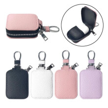 (Brown, 1pc) Leather Earphone Case for AirPods Pro3, Universal Headset Storage Bag Fits AirPods 1/2/3/4/pro/pro2, Durable Zipper Pouch, Compact Size 2