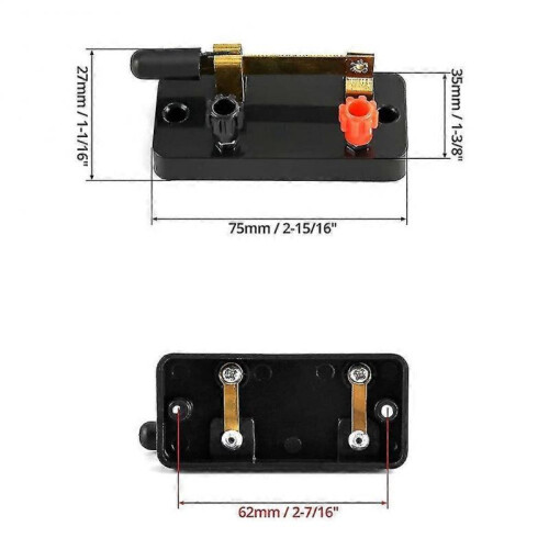 10Pcs Single Pole Single Throw Switch,Knife Switch:Used for Physics Laboratory,School Electronic Experimenting 1