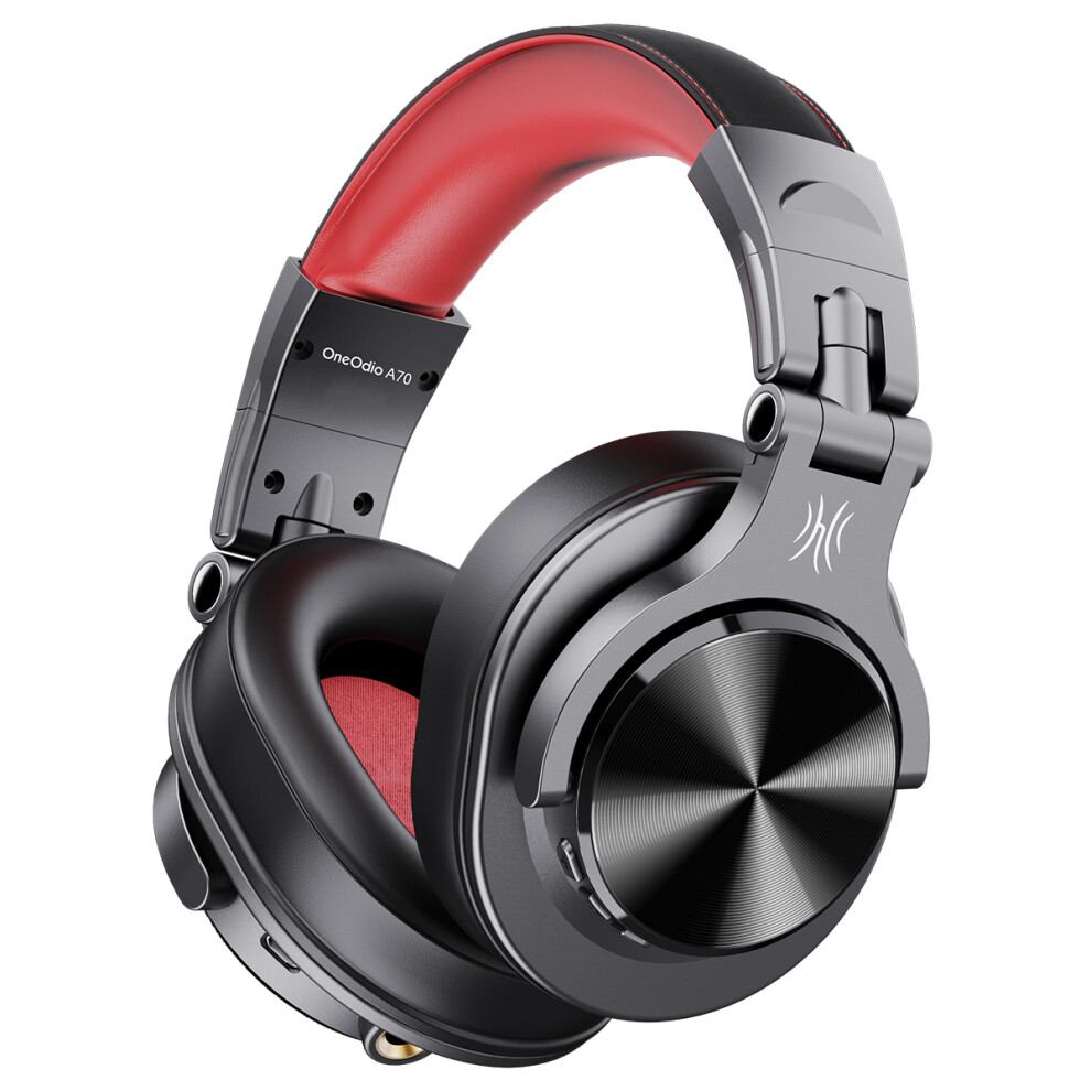 (Red) Oneodio Fusion A70 Bluetooth Headphones Hi-Res Audio Over Ear Wireless Headset Professional Studio Monitor Dj Hifi Headphones Red 6935159164300