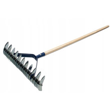 KADAX Rasenbelüfter, manueller Vertikutierer, Spikes, Garten, 170 cm, doppelseitig