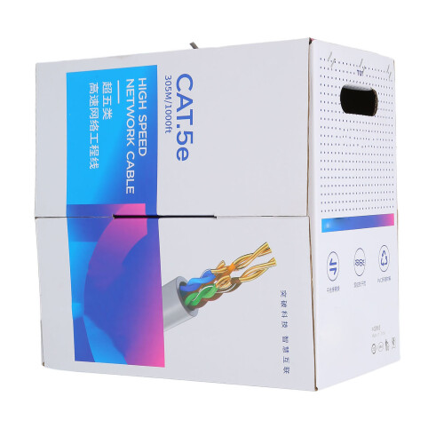 Cat5e-Ethernet-Kabel, UTP, 304,4 m, PVC, 2