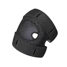 Knee Pad Protector Sweat-Absorbing Anti-Slip Shockproof Knee Brace Sleeve For Weightlifting Gym Climbing Men Women Black