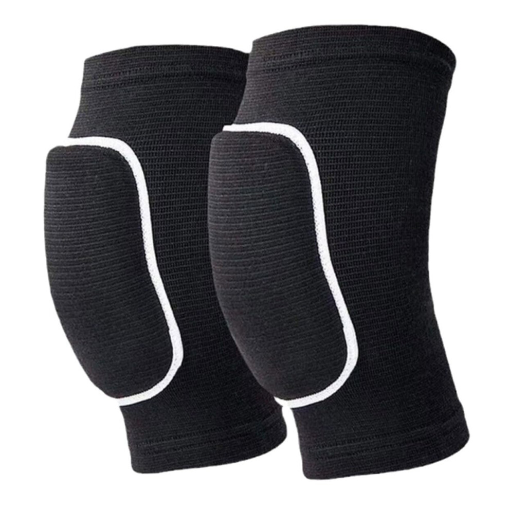 Volleyball Knee Pads 1 Pair For Dancers Breathable Lightweight Flexible Black Trim For Yoga Running Football-image-OPC-PKVB5QX-NEW
