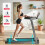 Foldable Q8 Treadmill Black with Handrail 4