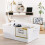 Basket 5.02 Rectangular Plastic Storage Baskets Model 5.02 Ice White Office Home & Kitchen Tidy Organiser 3