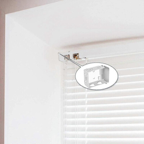6 Pcs Blinds Bracket End Cover Holder Box Mounting Bracket for Window Blinds 1
