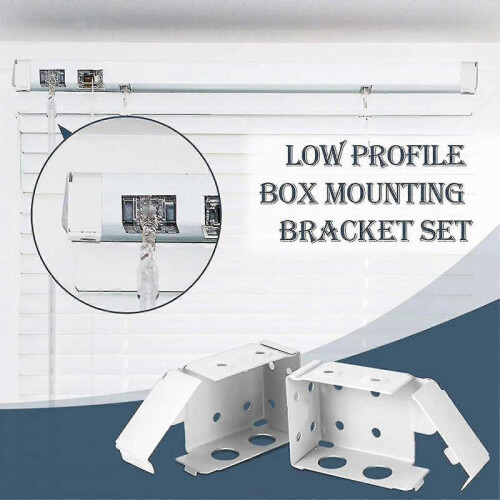 6 Pcs Blinds Bracket End Cover Holder Box Mounting Bracket for Window Blinds 2