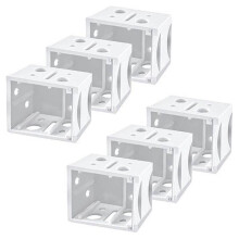 6 Pcs Blinds Bracket End Cover Holder Box Mounting Bracket for Window Blinds