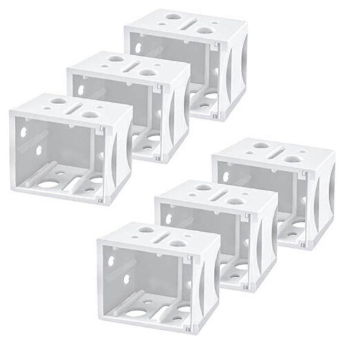 6 Pcs Blinds Bracket End Cover Holder Box Mounting Bracket for Window Blinds