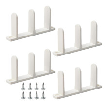 Wardrobe Door Guide Floor Bottom Guide Replacement Parts With Screws Mounting Set For Wardrobe Inside White US