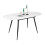 Extendable Dining Table, 120-160 cm Large Kitchen Table for 4-8 People, Modern Marbel Effect Large Table 9