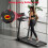 Foldable Q8 Treadmill Black with Handrail 7
