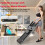 Foldable Q8 Treadmill Black with Handrail 8
