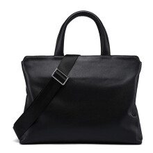 Men's Bag Leather Laptop Bag 15-Inch Briefcase For Business Trip Large Capacity
