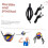 Professional Volleyball Trainer Strap Adjustable Elastic Cord For Hitting Technique Practice Equipment 3
