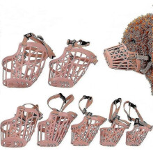 7pcs/set Softness Plastic Dog Muzzle, Anti Bite Adjustable Pet Basket, Dogs Training Mouth Cover Mesh Cage, Breathable Comfortable, for Small, Medium