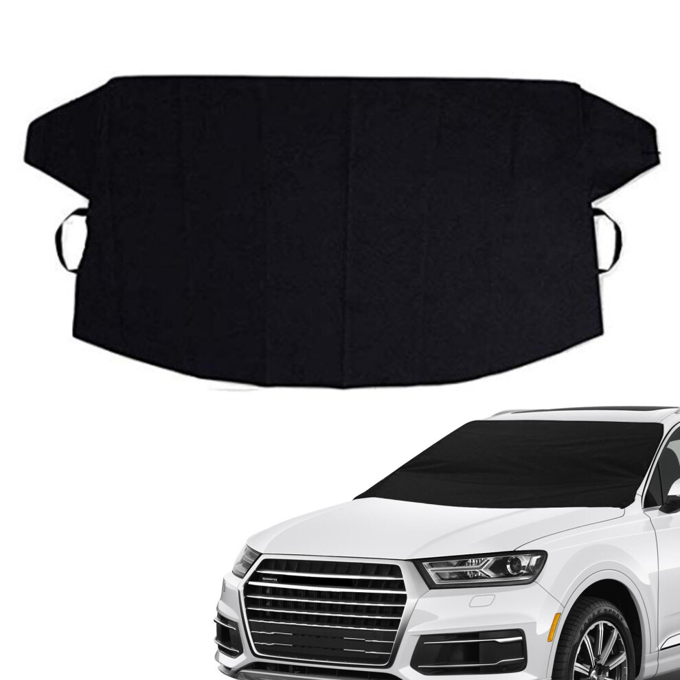 Windshield Frost Cover - All-Weather Windscreen Protector, Magnet-Style Front Cover For Snow And Ice, Caravan, Sedan, Suv 9354506051723