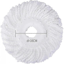 3 Pack Hurricane Spinning Mop Replacement Heads Mop Head Replacement Mop Head Replacement - 3pcs White