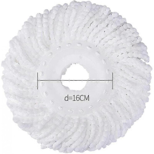 3 Pack Hurricane Spinning Mop Replacement Heads Mop Head Replacement Mop Head Replacement - 3pcs White