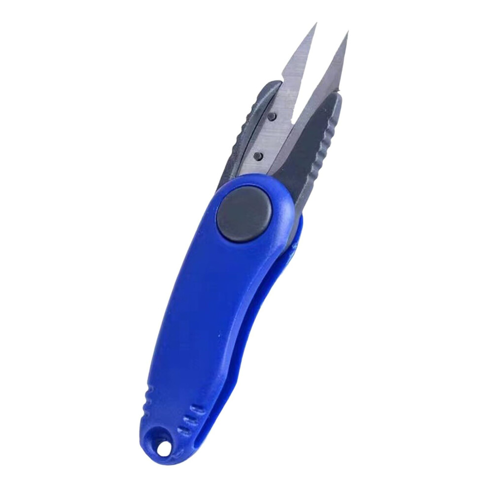 Fishing Scissors Folding Line Cutter Stainless Steel With Ergonomic Handle Blue One Size 9393856094769