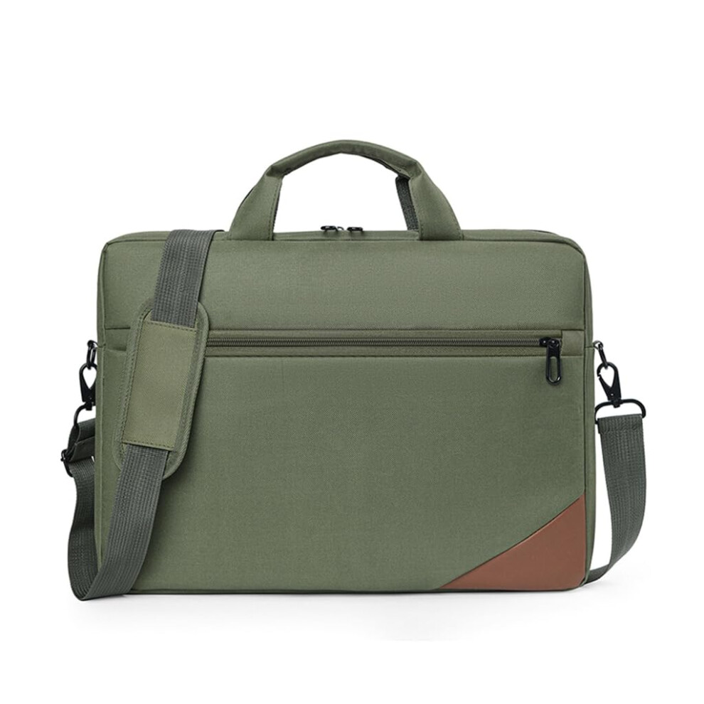Notebook Crossbody Bag For 15.6-Inch Laptop Shoulder Bag Business Travel Computer Bag Green 9354506051846