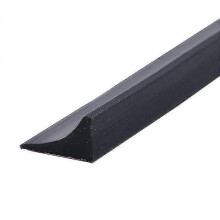 (black)2m Silicone Shower Threshold Water Dam Wet Room Floor Barrier, Shower Splash Guard Rubber Bath Seal Strip