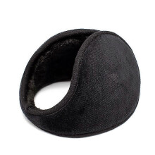 (Black)Ear Warmer Fleece Earmuff Winter Accessory For Men Women