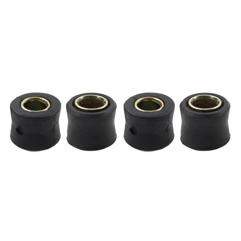 10Mm+12Mm Motorbike Rear Absorber Shock Ring Bushing Cushion Rubber For Universal Motorcycles 4 Pcs Black 9016109192967