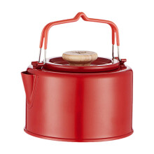 Camp Kettle Tea Pot With Handle Red For Hiking Camping Fishing Climbing Campfire Travel