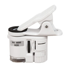 Tragbare LED-Lupe 60x Handyclip HD-Mikroskop