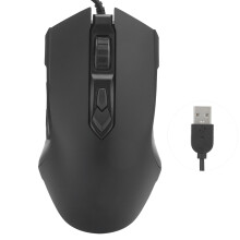 (AJ52 Athletic Black) Wired USB RGB Gaming Mouse Adjustable DPI Desktop