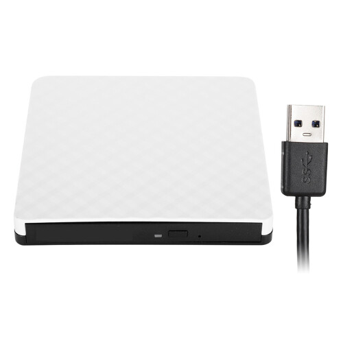 (White) USB 3.0 Externes DVD-Laufwerk Weiß